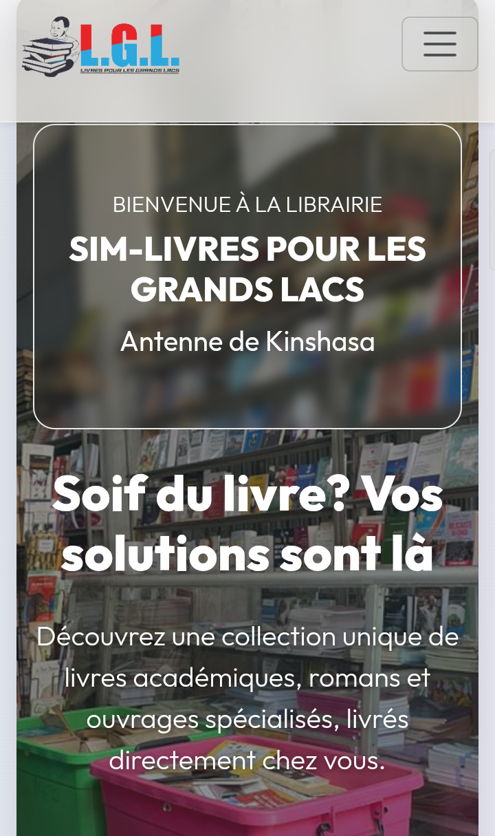 Site internet librairie SIM-LGL